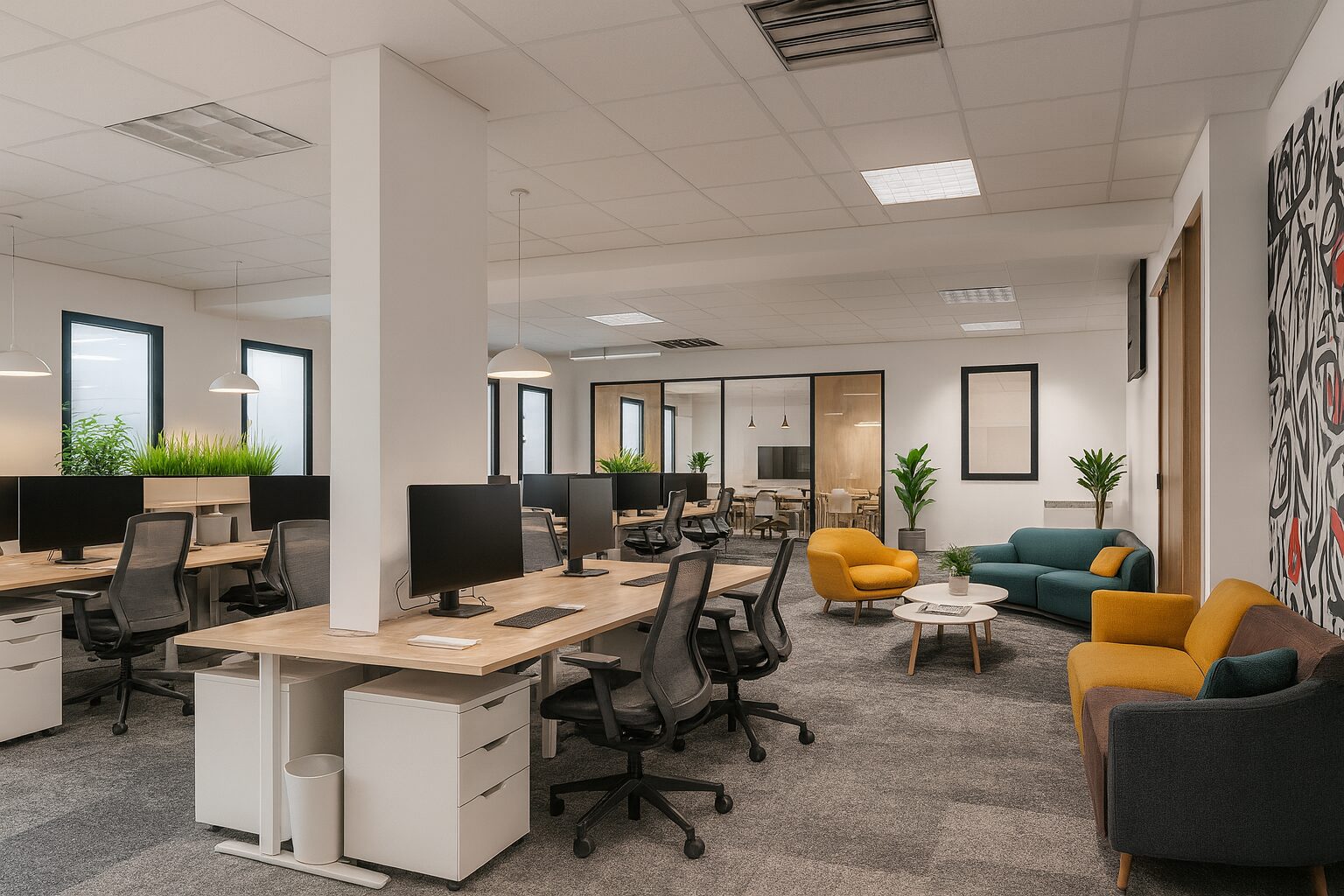 Agencement bureaux open space – Besançon